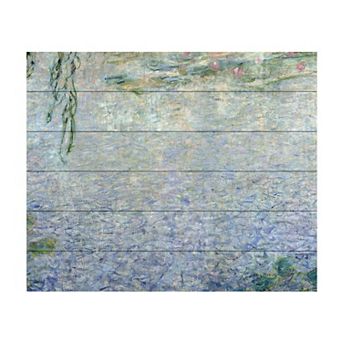Trademark Fine Art Claude Monet 'Woman With a Parasol 1875' Wood Slat Art