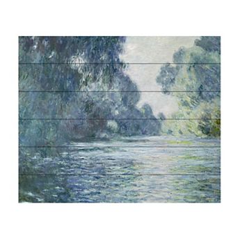 Trademark Fine Art Claude Monet 'The Artist' Wood Slat Art