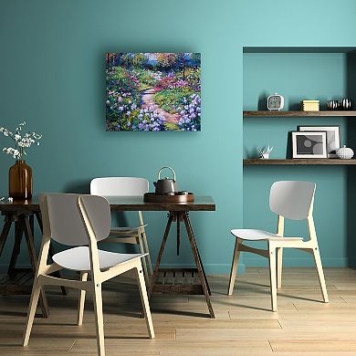 Trademark Fine Art David Lloyd Glover 'Natures Garden' Wood Slat Art