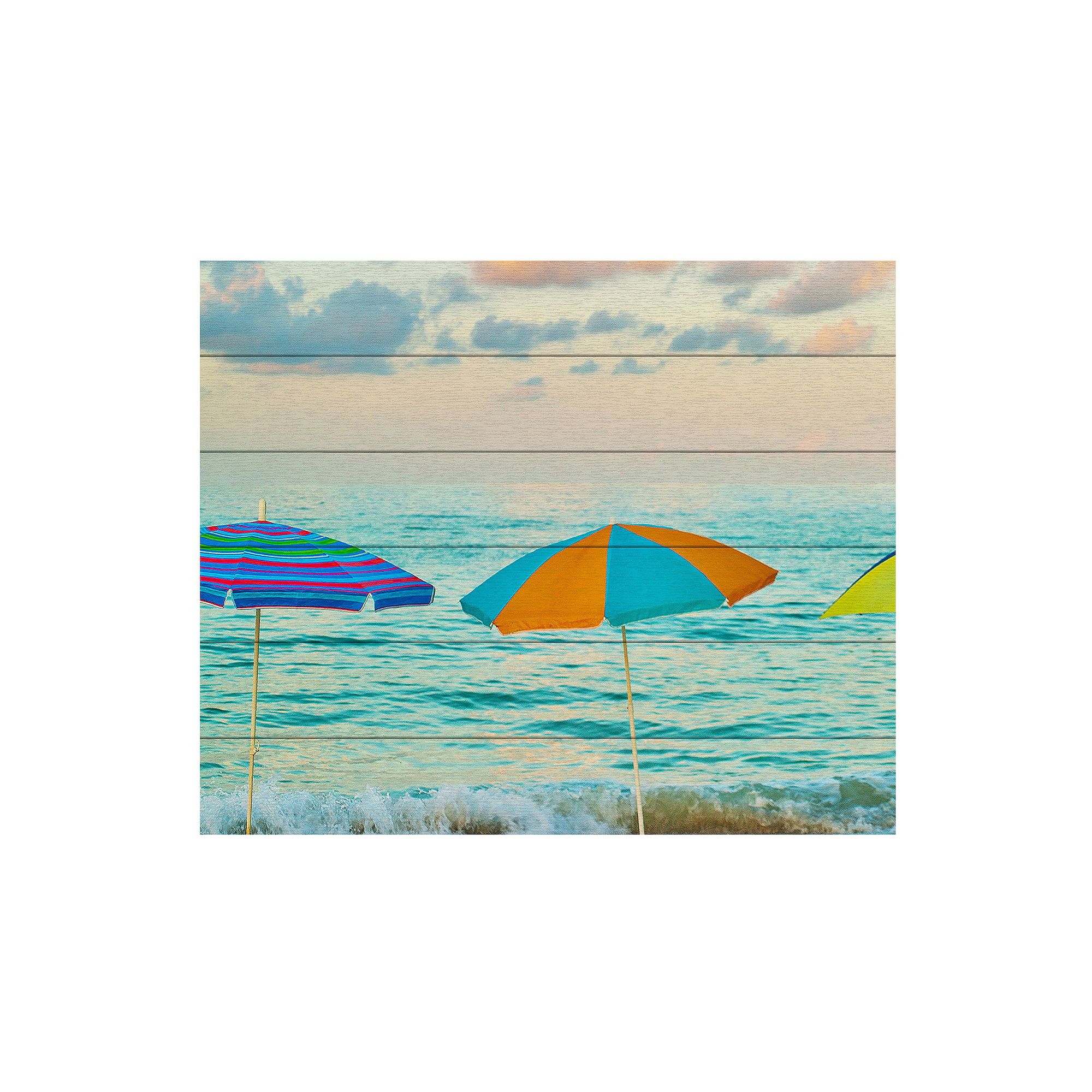 Trademark Fine Art Preston Florida Party of Five Wood Slat Art, Multi