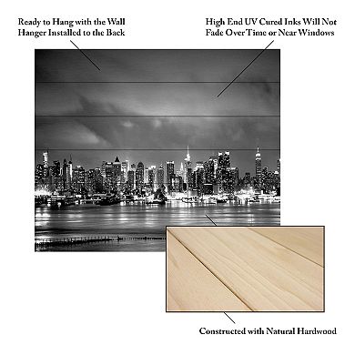 Trademark Fine Art Preston 'New York Skyline' Wood Slat Art