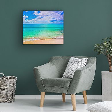Trademark Fine Art Preston 'Maho Beach' Wood Slat Art