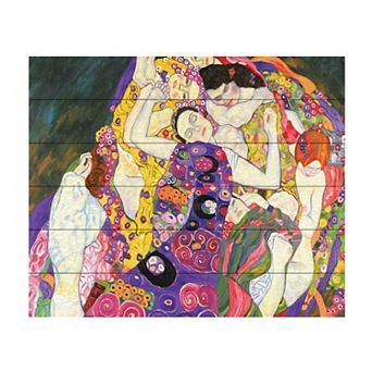 Trademark Fine Art Gustav Klimt 'Virgins' Wood Slat Art