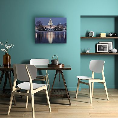 Trademark Fine Art Gregory Ohanlon 'Capitol Reflections' Wood Slat Art