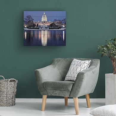 Trademark Fine Art Gregory Ohanlon 'Capitol Reflections' Wood Slat Art