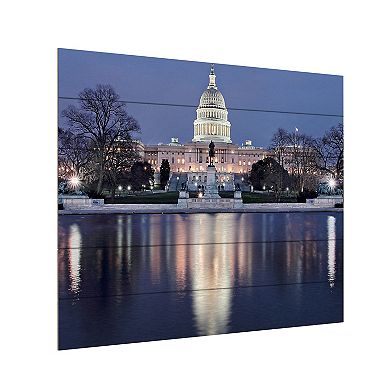Trademark Fine Art Gregory Ohanlon 'Capitol Reflections' Wood Slat Art