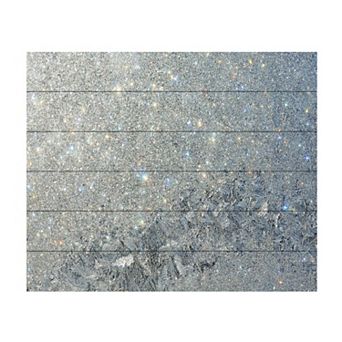 Trademark Fine Art Kurt Shaffer 'Frost Pattern Sun Stars' Wood Slat Art