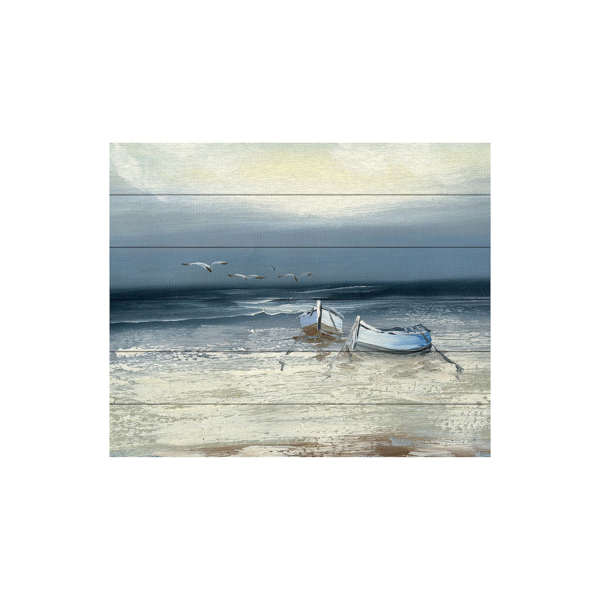 Trademark Fine Art Rio Low Tide Wood Slat Art, Multi