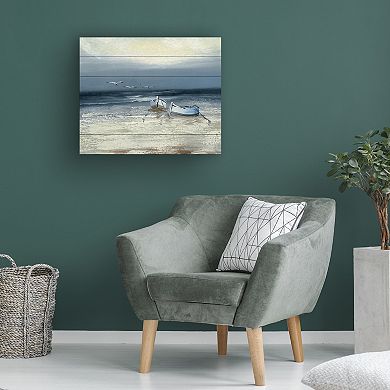 Trademark Fine Art Rio 'Low Tide' Wood Slat Art