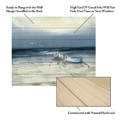 Trademark Fine Art Rio 'Low Tide' Wood Slat Art