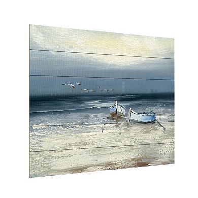 Trademark Fine Art Rio 'Low Tide' Wood Slat Art