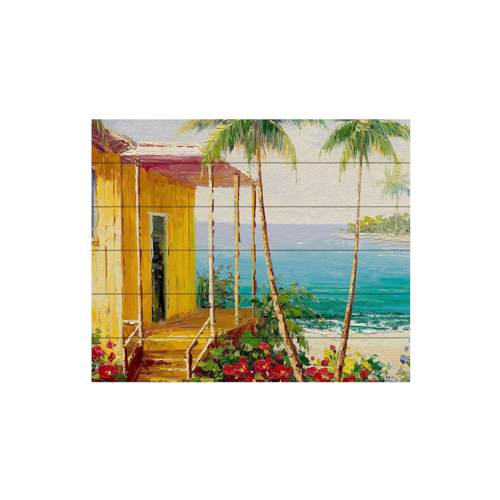 Trademark Fine Art Rio Key West Villa Wood Slat Art, Multi