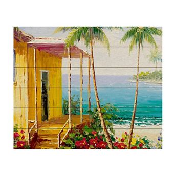 Trademark Fine Art Rio 'Key West Villa' Wood Slat Art