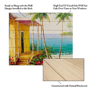 Trademark Fine Art Rio 'Key West Villa' Wood Slat Art