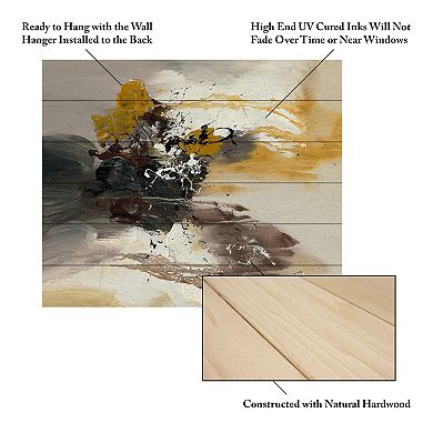 Trademark Fine Art Rio 'Abstract II' Wood Slat Art