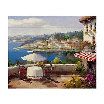 Trademark Fine Art 'Italian Afternoon' Wood Slat Art
