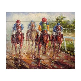 Trademark Fine Art 'Kentucky Derby' Wood Slat Art