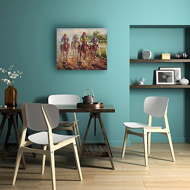 Trademark Fine Art 'Kentucky Derby' Wood Slat Art