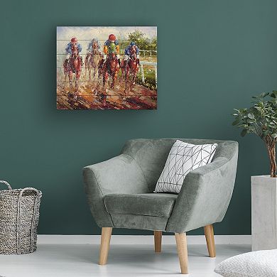 Trademark Fine Art 'Kentucky Derby' Wood Slat Art