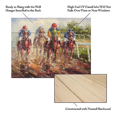 Trademark Fine Art 'Kentucky Derby' Wood Slat Art