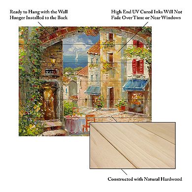 Trademark Fine Art Rio 'Capri Isle' Wood Slat Art