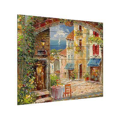 Trademark Fine Art Rio 'Capri Isle' Wood Slat Art