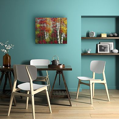Trademark Fine Art Rio 'Indian Summer' Wood Slat Art