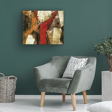 Trademark Fine Art Unknown 'Abstract IX' Wood Slat Art