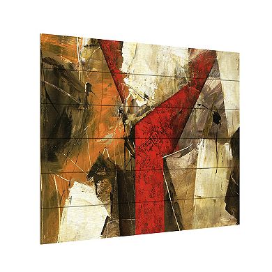 Trademark Fine Art Unknown 'Abstract IX' Wood Slat Art