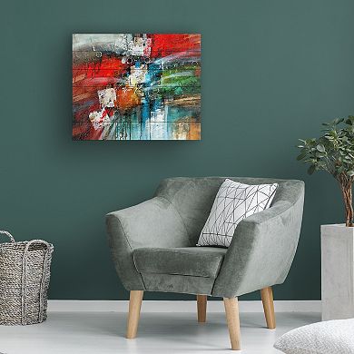 Trademark Fine Art Rio 'Cube Abstract IV' Wood Slat Art