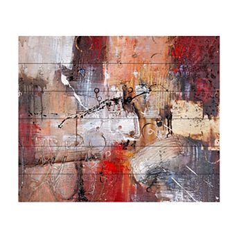 Trademark Fine Art Rio 'Cube Abstract V' Wood Slat Art