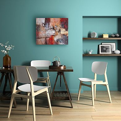 Trademark Fine Art Rio 'Cube Abstract V' Wood Slat Art