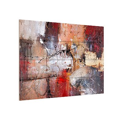 Trademark Fine Art Rio 'Cube Abstract V' Wood Slat Art
