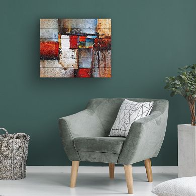 Trademark Fine Art Rio 'Cube Abstract VI' Wood Slat Art