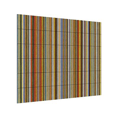 Trademark Fine Art Michelle Calkins 'Comfortable Stripes VII' Wood Slat Art