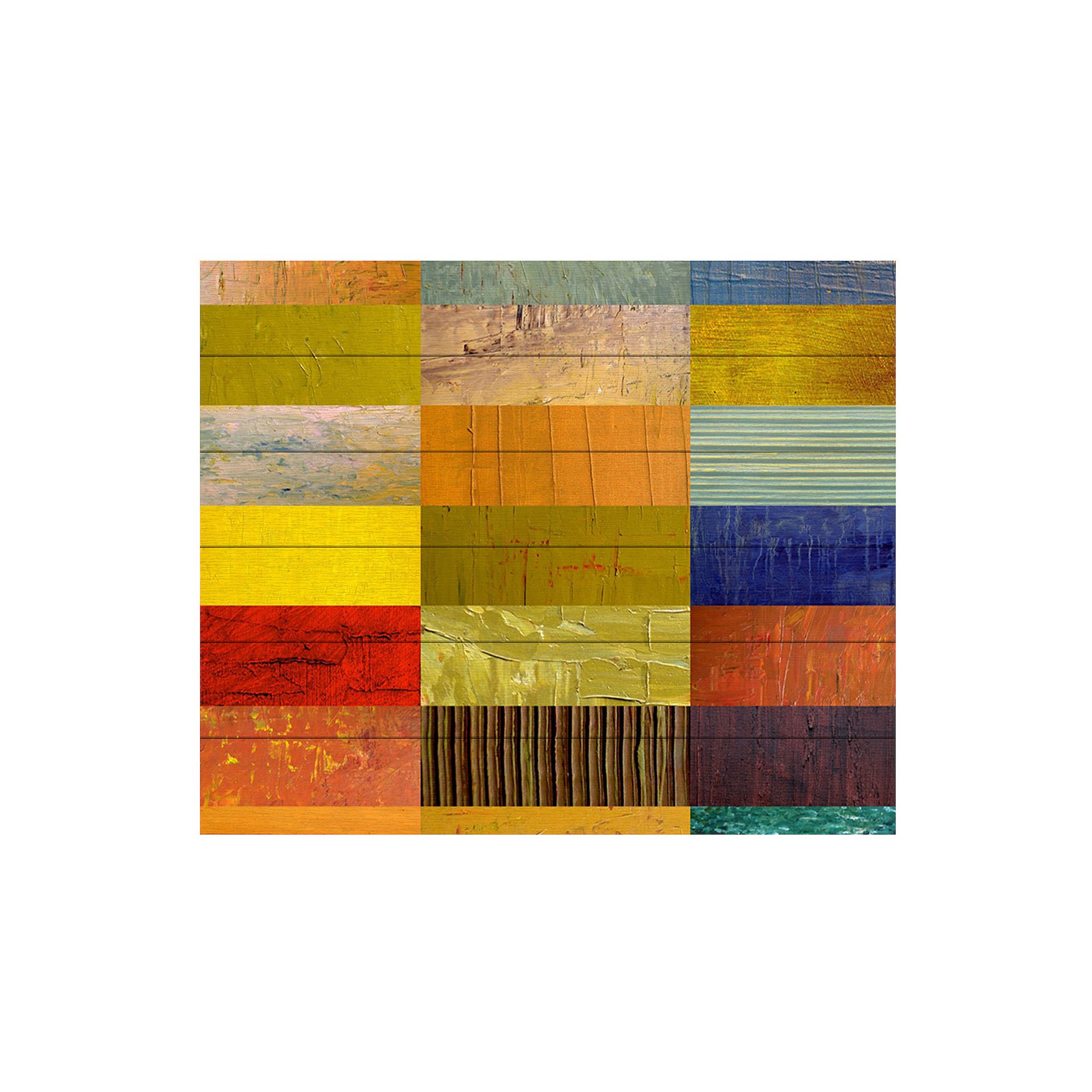 Trademark Fine Art Michelle Calkins Eye Candy Wood Slat Art, Multi