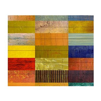 Trademark Fine Art Michelle Calkins 'Eye Candy' Wood Slat Art