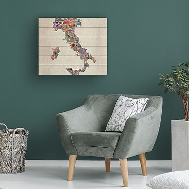 Trademark Fine Art Michael Tompsett 'Italy II' Wood Slat Art