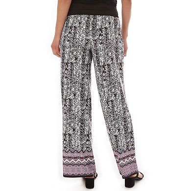Women's Apt. 9® Double Border Print Palazzo Pants