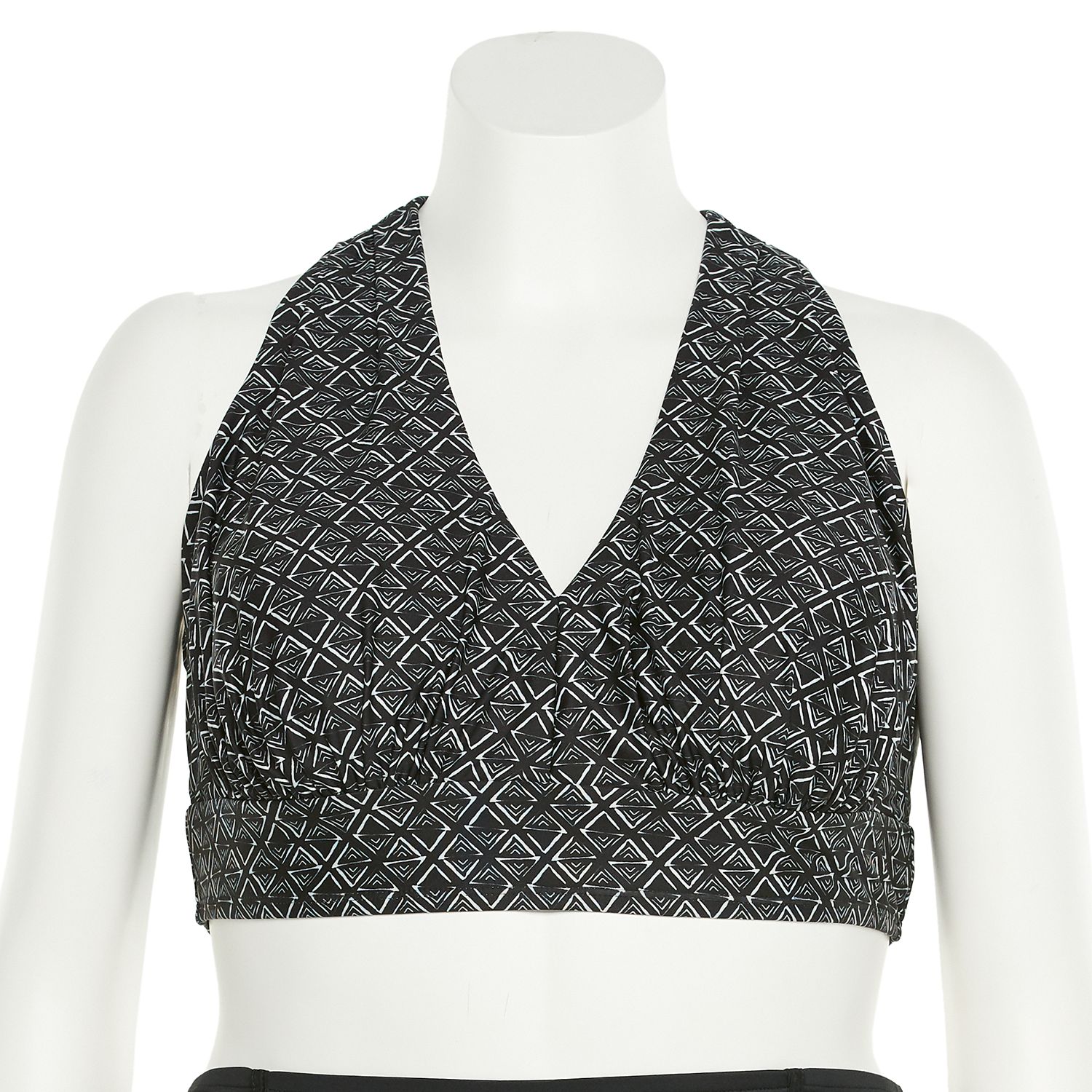 plus size black halter top