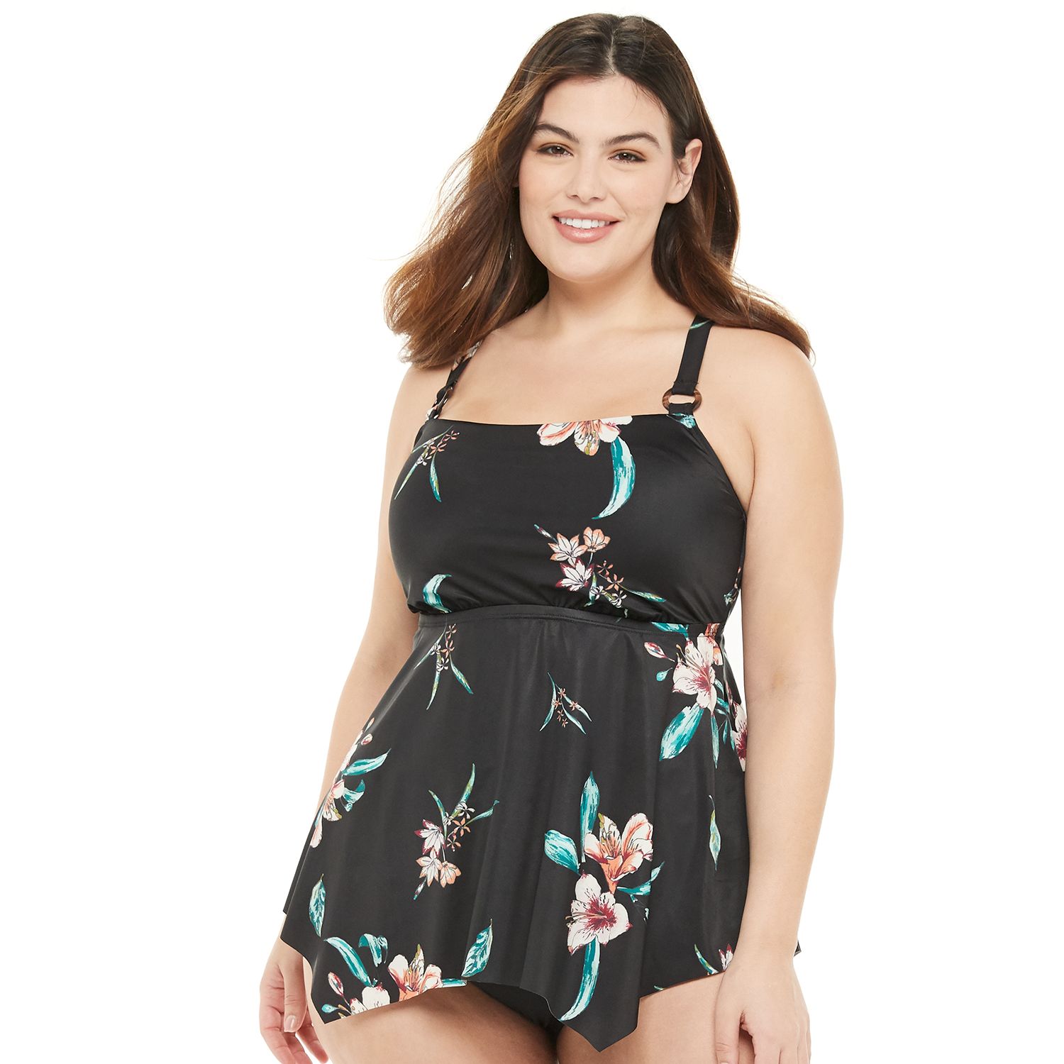 kohls plus bathing suits