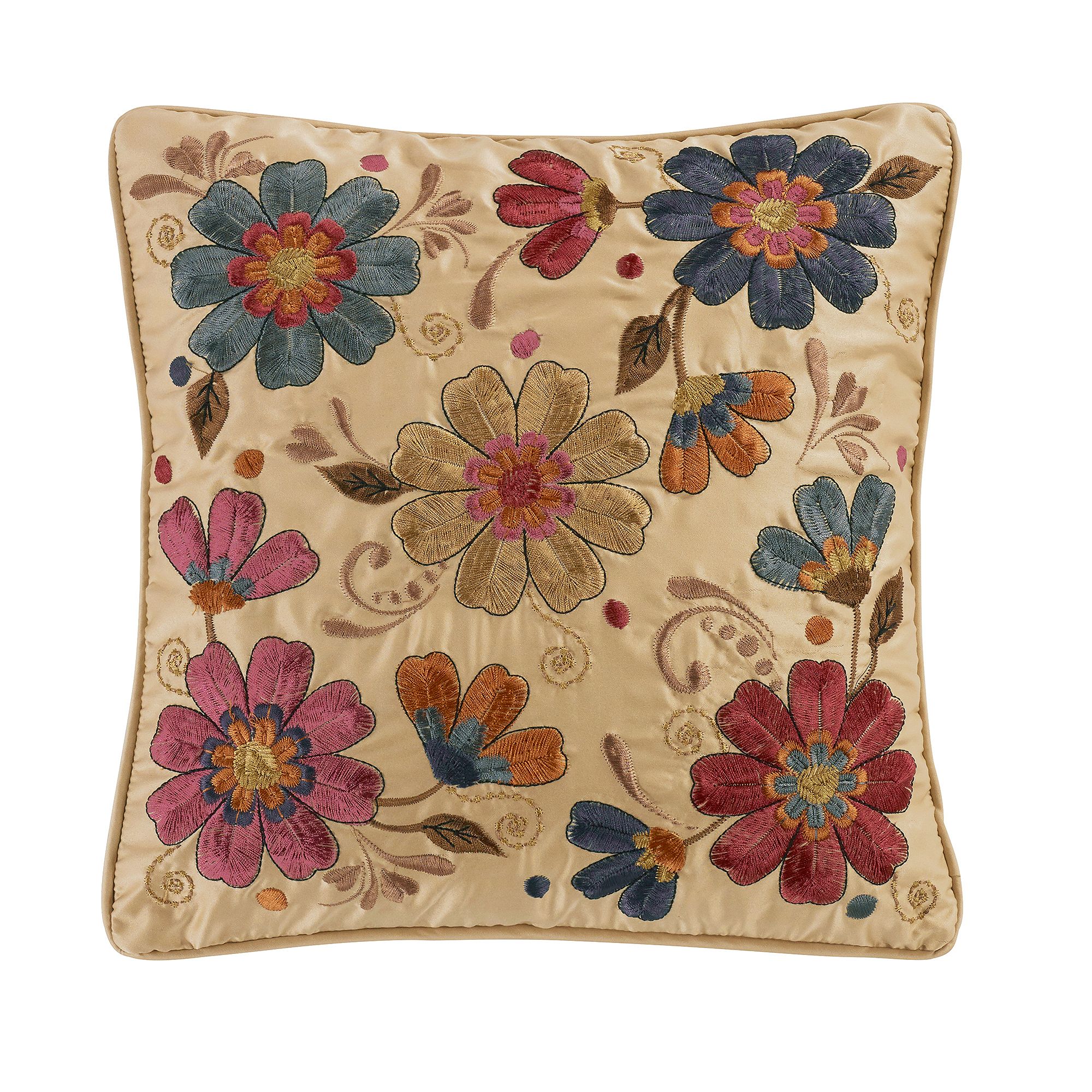 Donna Sharp Dizzy Flower Decorative Pillow, Beige