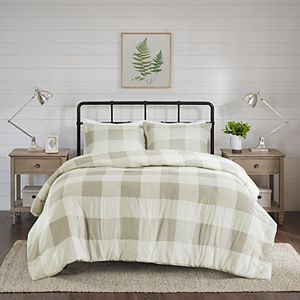 Truly Soft Everyday Buffalo Plaid Black Duvet Set Kohls