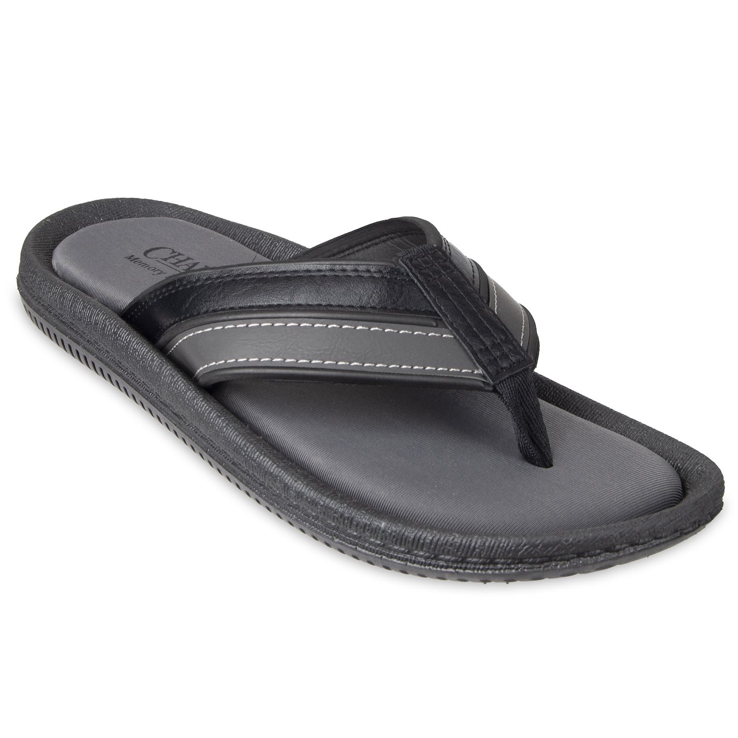 mens flip flops memory foam