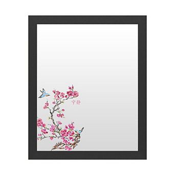Trademark Fine Art 'Cherry Blossom Serenity Birds' Dry Erase Board Wall Decor