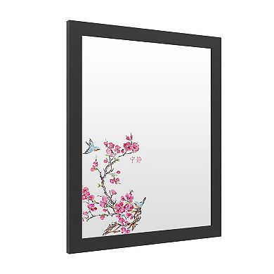 Trademark Fine Art 'Cherry Blossom Serenity Birds' Dry Erase Board Wall Decor