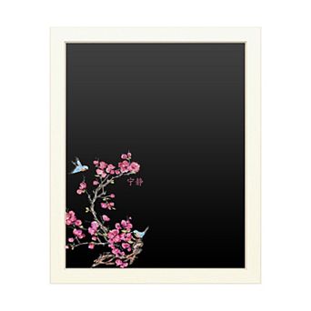 Trademark Fine Art 'Cherry Blossom Serenity Birds' Chalkboard Wall Decor