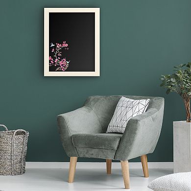 Trademark Fine Art 'Cherry Blossom Serenity Birds' Chalkboard Wall Decor