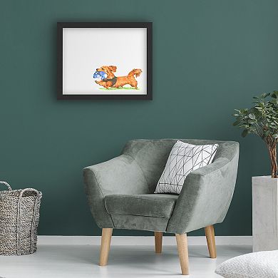 Trademark Fine Art Wendy Edelson Dachshund Dog Marker Board