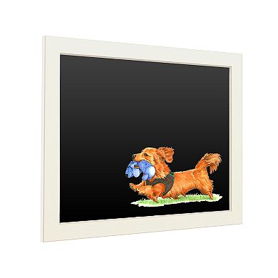 Trademark Fine Art Wendy Edelson Dachshund Dog Chalkboard